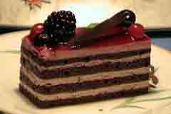 picture of pastry cake topped with razberries